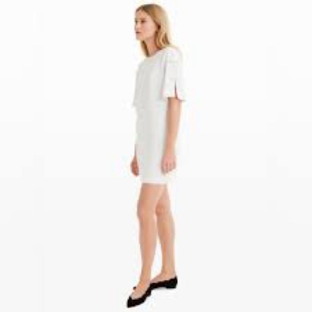 Club Monaco Renlana Bow-Sleeve Dress White Mini Dress Size 00